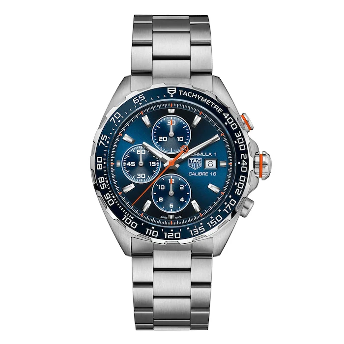 TAG Heuer Formula 1 Chronograph 44mm Mens Luxury Watch Blue CAZ201G.BA0876
