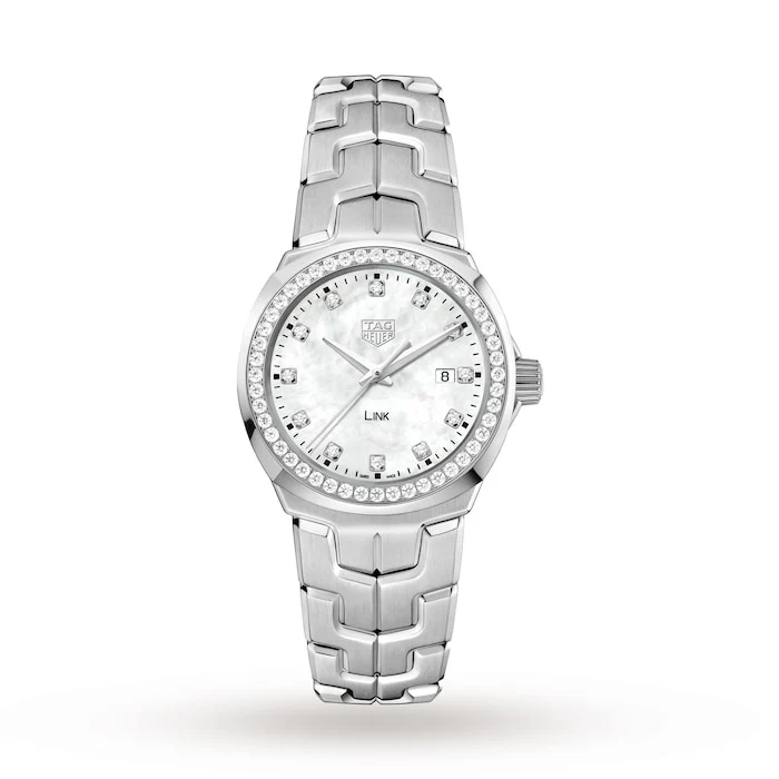 TAG Heuer Link 32mm Diamond Bezel Ladies Watch Luxury Watch Swiss Made High Precision Movement WBC1316.BA0600