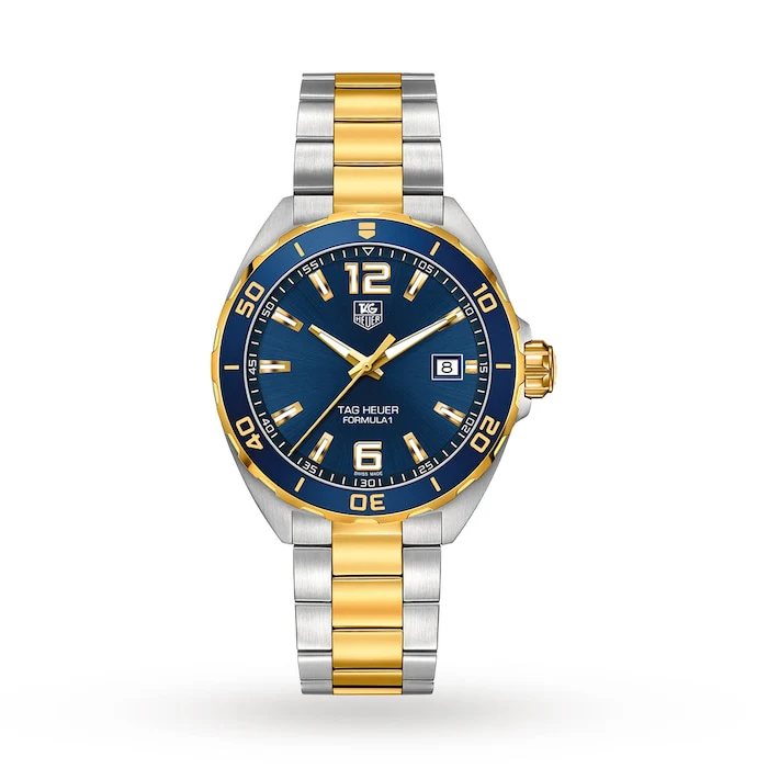 TAG Heuer Quartz 41mm Men’s Watch with Blue Material Dial, Stainless Steel Case & Bracelet, 200m Water Resistant / WAZ1120.BB0879