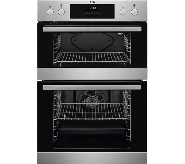 TieDex UK AEG DEB331010M Electric Double Oven - Stainless Steel
