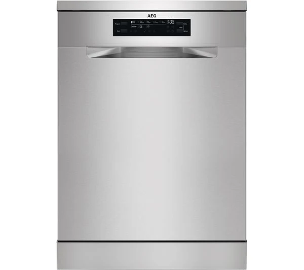 TieDex UK AEG SatelliteClean FFB53937ZM Full-size Dishwasher - Silver
