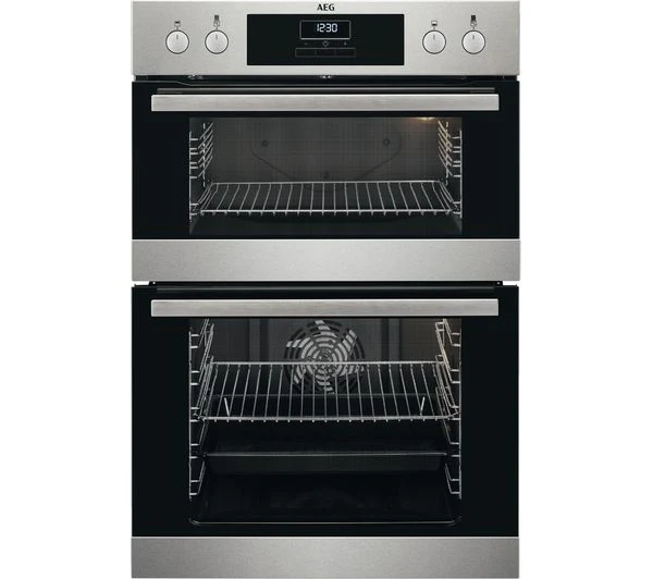 TieDex UK AEG SurroundCook DCB331010M Electric Double Oven - Stainless Steel