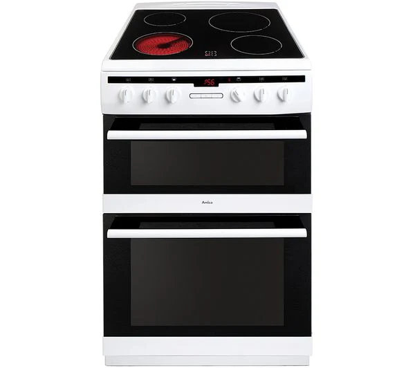 TieDex UK AMICA AFC6550WH 60 cm Electric Ceramic Cooker - White