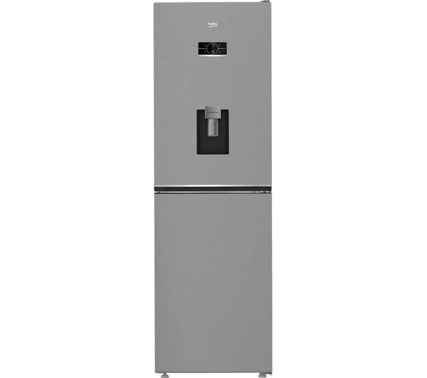 TieDex UK BEKO Pro HarvestFresh AeroFlow CNG4692DVPS 50/50 Fridge Freezer - Stainless Steel