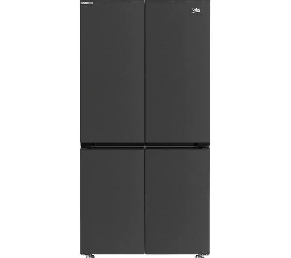 TieDex UK BEKO Pro HarvestFresh GN446224VPZ Fridge Freezer - Black Steel