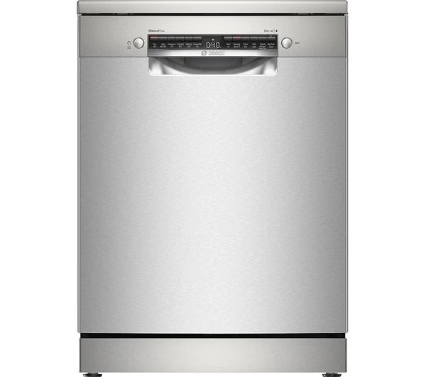 TieDex UK BOSCH Series 4 SMS4EMI06G Full-size Dishwasher - Stainless Steel