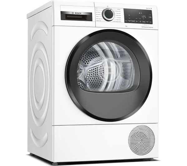 TieDex UK BOSCH Series 6 WQG24509GB 9 kg Heat Pump Tumble Dryer - White