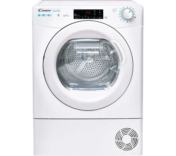 TieDex UK CANDY Smart Pro CSOE H9A2TE WiFi-enabled 9 kg Heat Pump Tumble Dryer - White