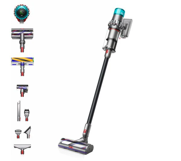 TieDex UK DYSON V15 Detect Cordless Vacuum Cleaner - Nickel & Black