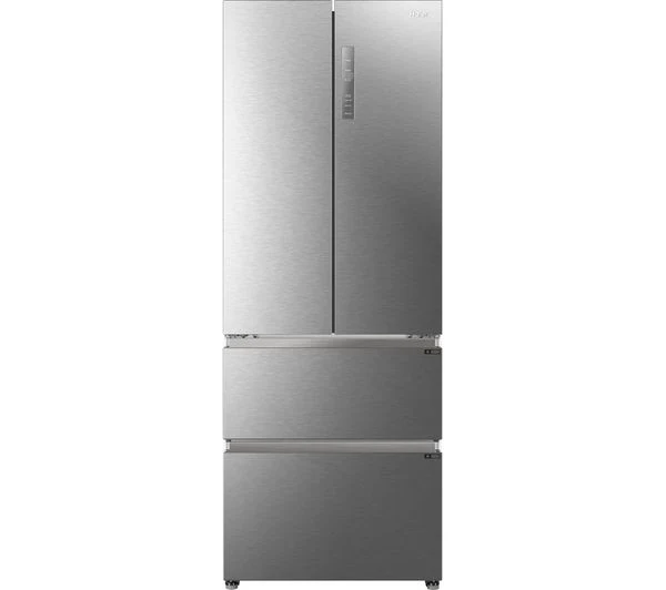 TieDex UK HAIER HFR5719ENMP Fridge Freezer - Platinum Inox