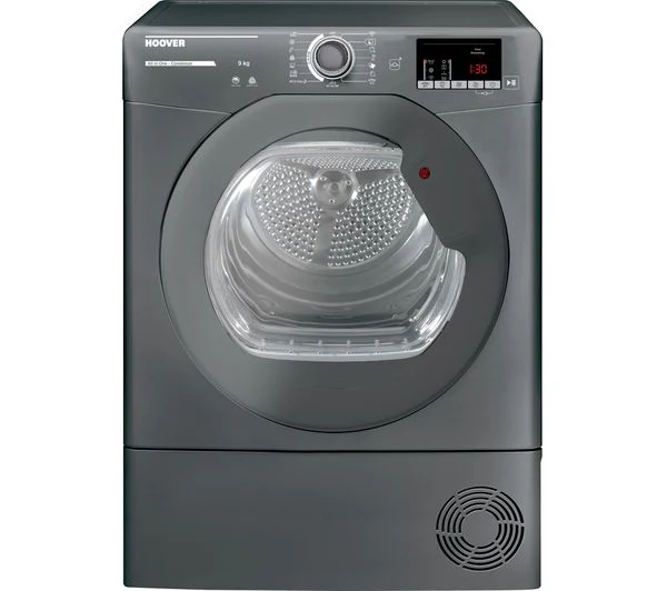 TieDex UK HOOVER H-Dry 300 HLE C9DRGR WiFi-enabled 9kg Condenser Tumble Dryer - Graphite
