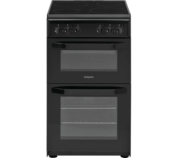 TieDex UK HOTPOINT Multiflow HD5V92KCB 50 cm Electric Ceramic Cooker - Black