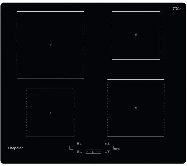 TieDex UK HOTPOINT MyMenu TQ 1460S NE 59 cm Electric Induction Hob - Black