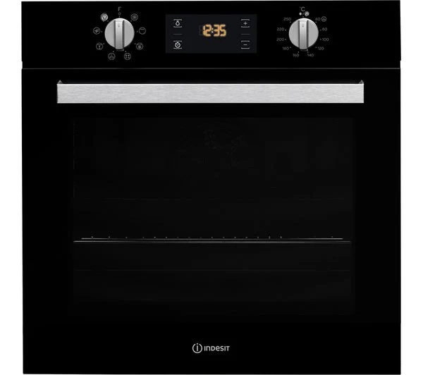 TieDex UK INDESIT Turn&Go IFW 6340 BL Electric Oven - Black