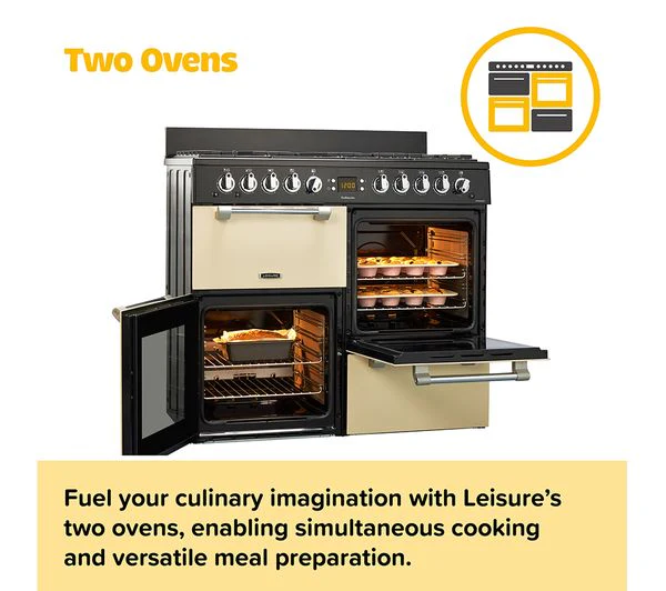 TieDex UK LEISURE Cookmaster CK100C210K Electric Ceramic Range Cooker - Black - Image 11