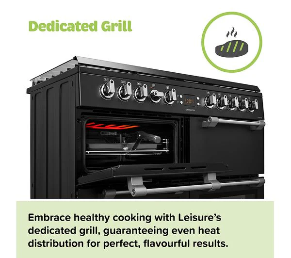 TieDex UK LEISURE Cookmaster CK100C210K Electric Ceramic Range Cooker - Black - Image 12