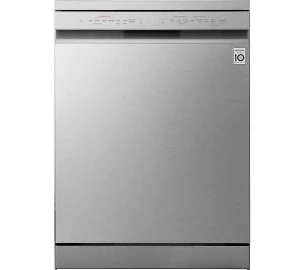 TieDex UK LG TrueSteam DF243FVS Full-Size WiFi-enabled Dishwasher - Silver