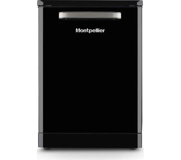 TieDex UK MONTPELLIER Retro MAB1353DK Full-size Dishwasher - Black