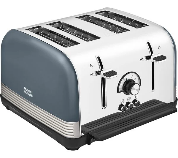 TieDex UK MORPHY RICHARDS Venture Retro 240335 4-Slice Toaster - Basalt