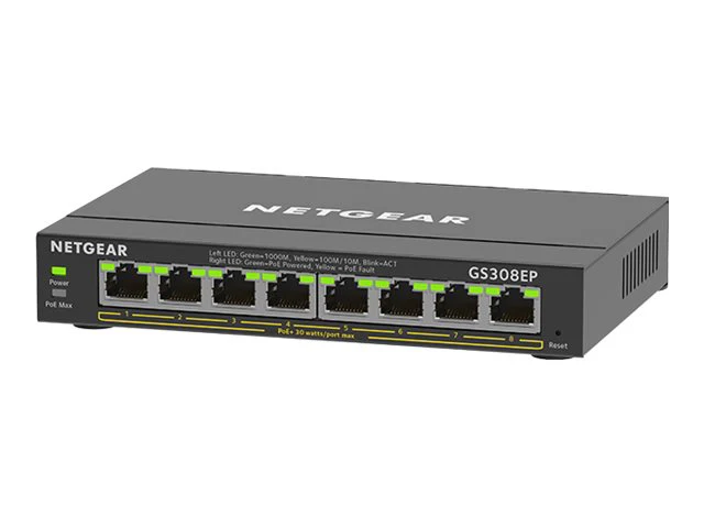 TieDex UK NETGEAR Plus GS308EP - switch - 8 ports - smart