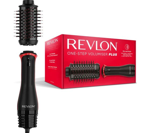 TieDex UK REVLON One-step Volumiser Plus Hot Air Styler - Black