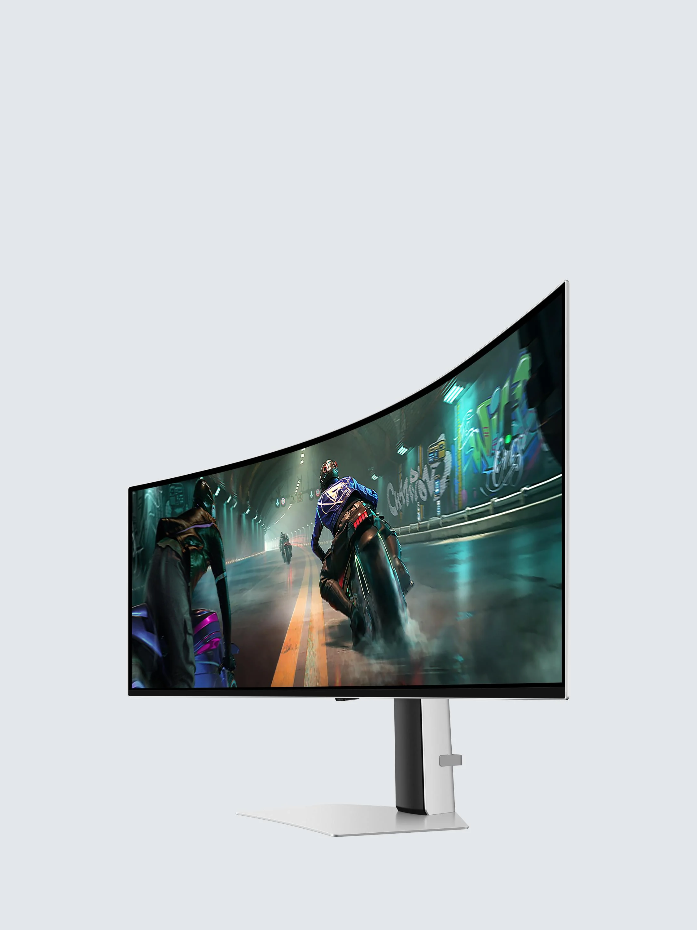 TieDex Uk Samsung Odyssey OLED G9 LS49DG912SUXXU Dual QHD Curved Ultrawide Gaming Monitor, 49”, Silver - Image 6