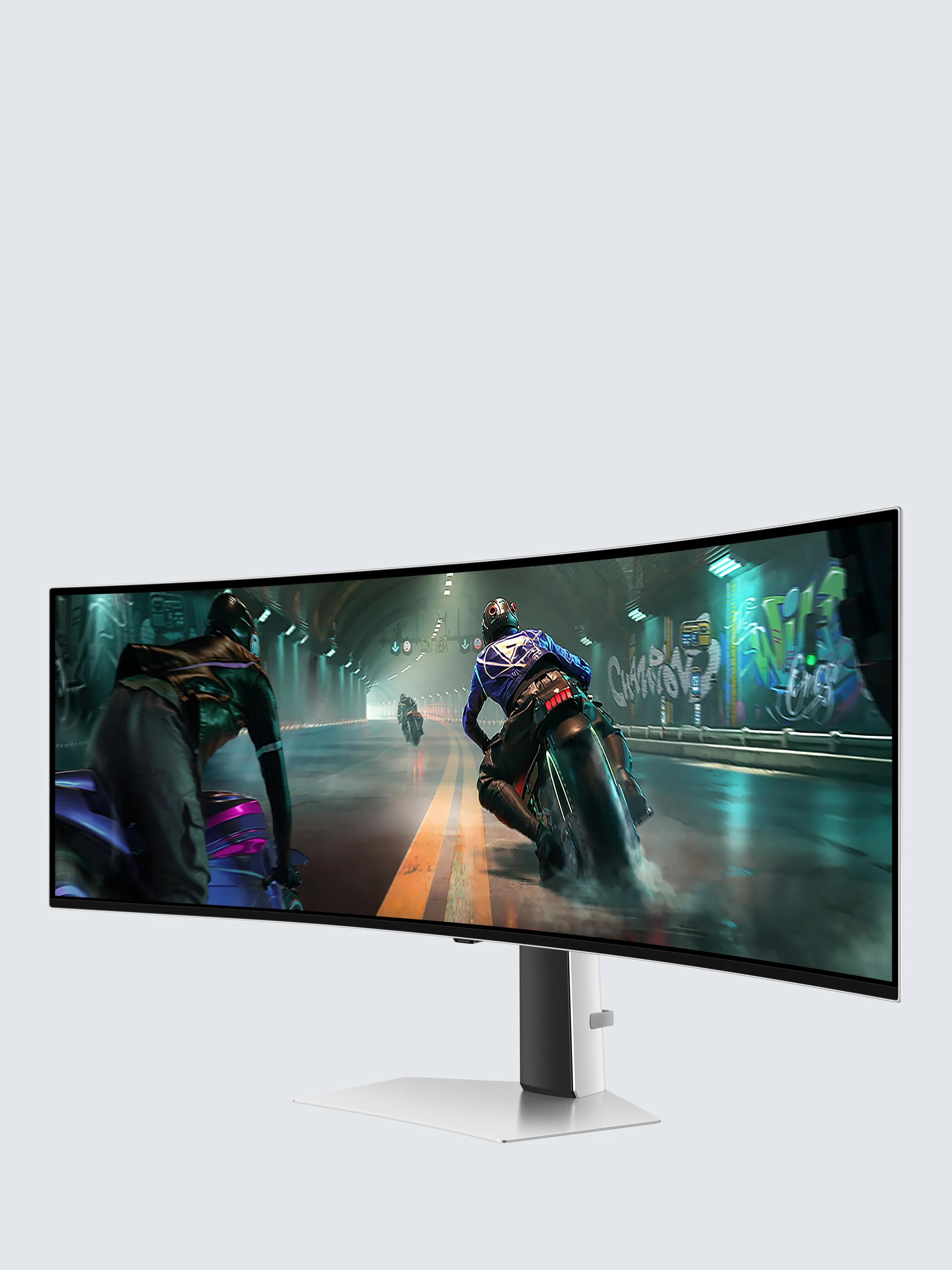 TieDex Uk Samsung Odyssey OLED G9 LS49DG912SUXXU Dual QHD Curved Ultrawide Gaming Monitor, 49”, Silver - Image 8