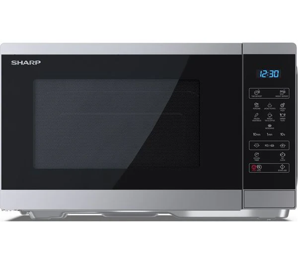 TieDex UK SHARP YC-MS252AU-S Solo Microwave - Silver