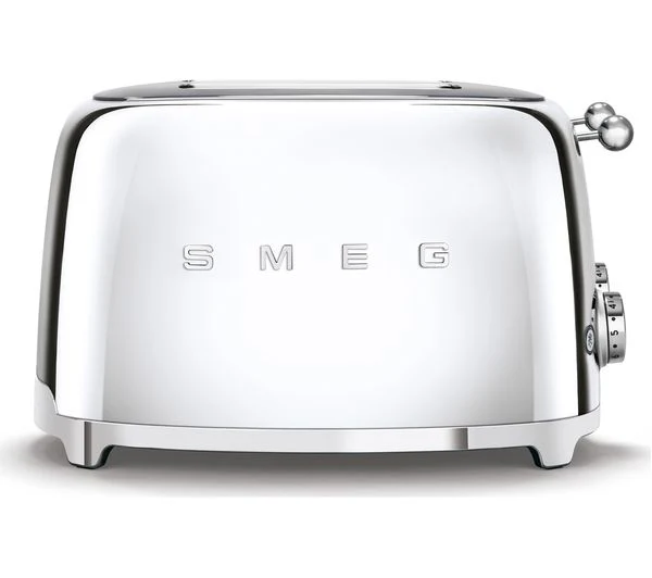TieDex UK SMEG 50's Retro TSF03SSUK 4-Slice Toaster - Stainless Steel