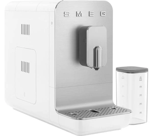 TieDex UK SMEG BCC13WHMUK Bean to Cup Coffee Machine - Matte White