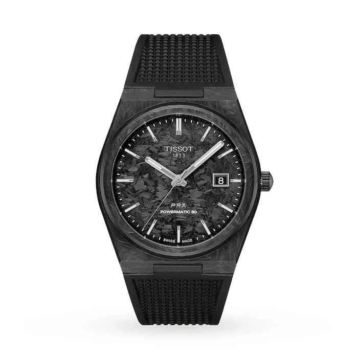 Tissot Automatic 40mm Men’s Watch with Black Material Dial, 100m Water Resistant / T1379079720100