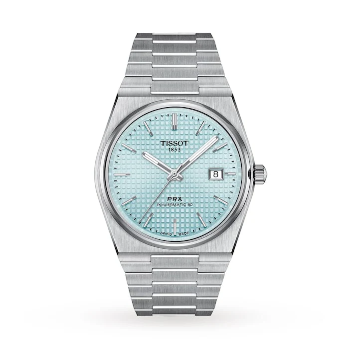 Tissot Automatic 40mm Men’s Watch with Blue Material Dial, Stainless Steel Case & Bracelet, 100m Water Resistant / T1374071135100
