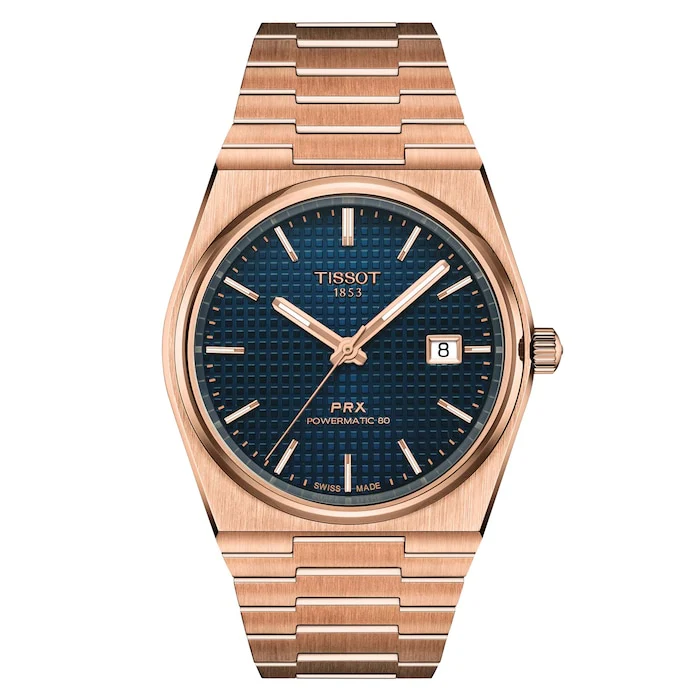 Tissot Automatic 40mm Men’s Watch with Blue Material Dial, Stainless Steel Case & Bracelet, 100m Water Resistant / T1374073304100
