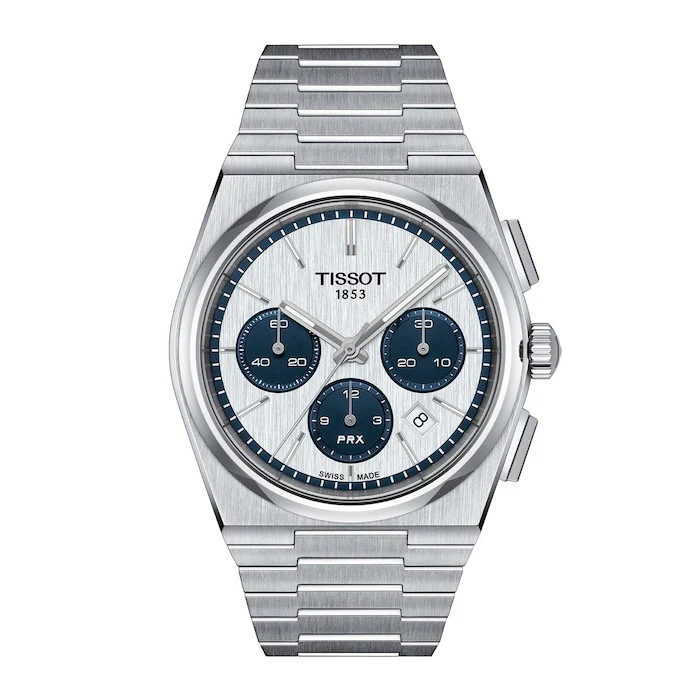 Tissot Automatic 42mm Men’s Watch with Silver Material Dial, Stainless Steel Case & Bracelet, 100m Water Resistant / T1374271101101