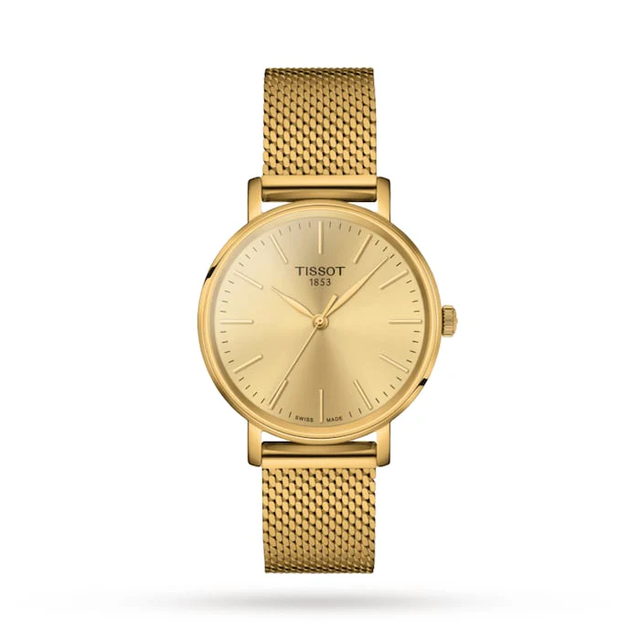 Tissot Everytime 34mm Ladies Watch Luxury Watch Swiss Made High Precision Movement Sapphire Crystal T1432103302100