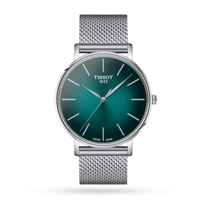 Tissot Everytime 40mm Mens Watch Luxury Watch Swiss Made Highâ Precision Movement Sapphire Crystal Stainless Steel Case Water Resistant T1434101109100