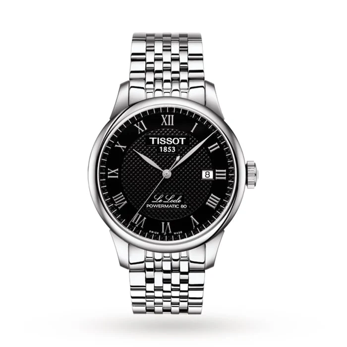 Tissot Heritage Automatic 30mm Men’s Watch with Black Material Dial, Stainless Steel Case & Bracelet, 30m Water Resistant / T0064071105300