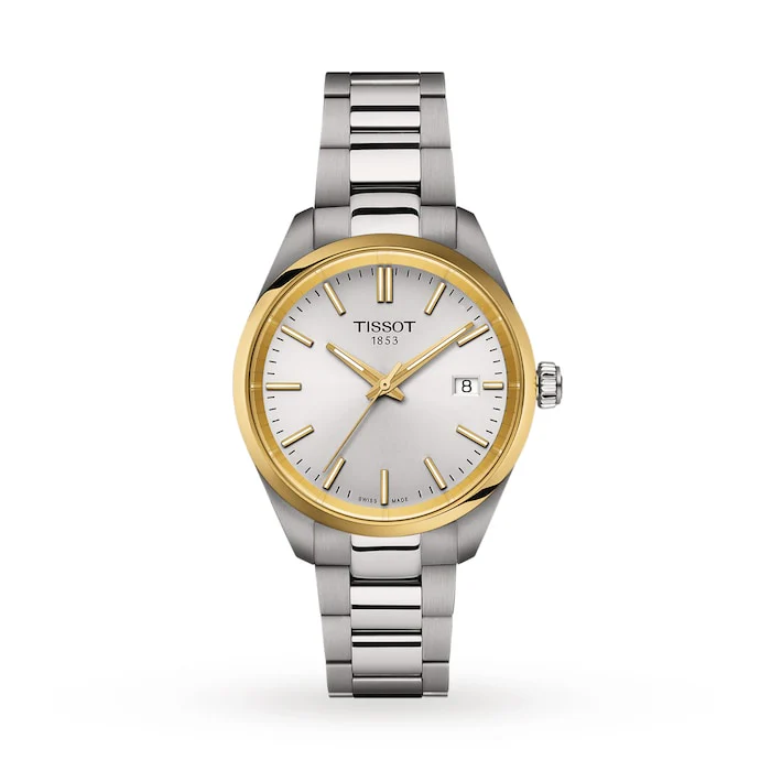 Tissot PR 100 34mm Ladies Watch Luxury Watch Swiss Made High Precision Movement Sapphire Crystal T1502102103100