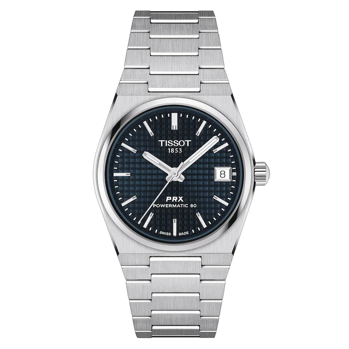 Tissot PRX Powermatic 80 35mm Unisex Luxury Watch Blue T1372071104100