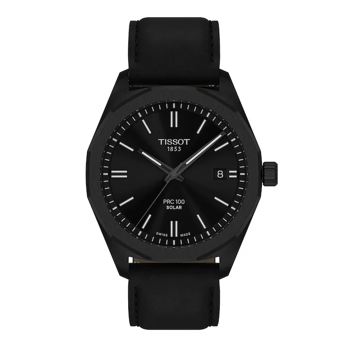 Tissot Quartz 39mm Men’s Watch with Black Material Dial, Stainless Steel Case, 100m Water Resistant / T1514223605100