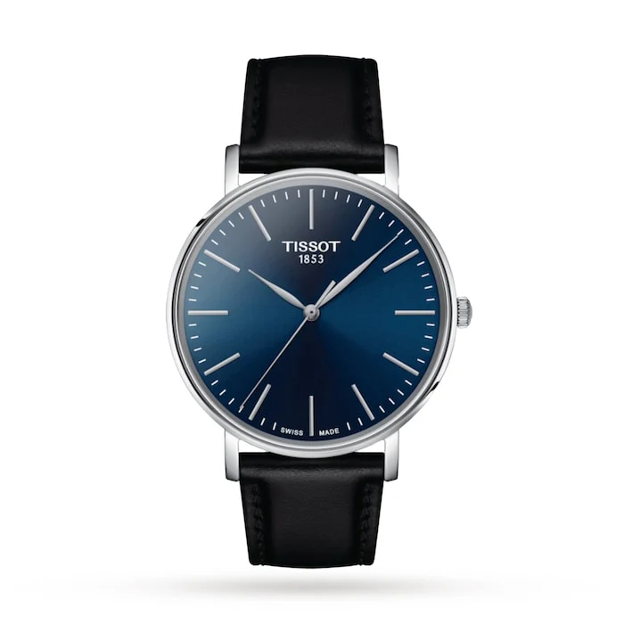 Tissot Quartz 40mm Men’s Watch with Blue Material Dial, Stainless Steel Case, 50m Water Resistant / T1434101604100