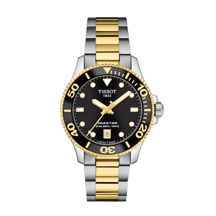 Tissot Seastar 1000 36mm Unisex Watch Luxury Watch Swiss Made High Precision Movement  T1202102205100