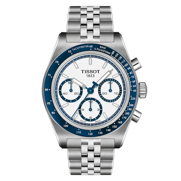 Tissot Sport Automatic 41mm Men’s Watch with White Material Dial, Stainless Steel Case & Bracelet, 100m Water Resistant / T1494621101100