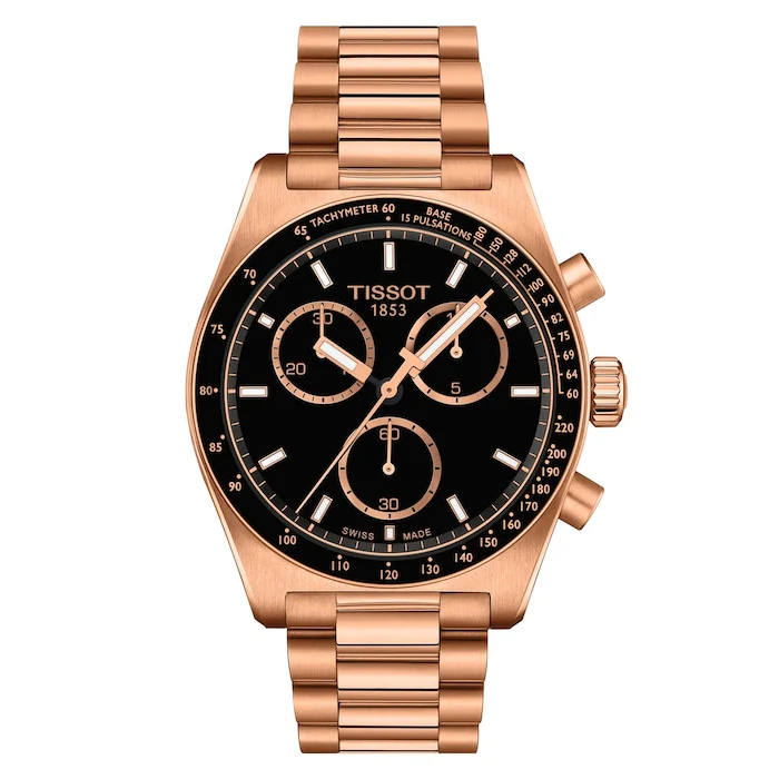 Tissot Sport Quartz 40mm Men’s Watch with Black Material Dial, Stainless Steel Case & Bracelet, 100m Water Resistant / T1494173305100