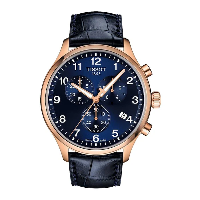 Tissot Sport Quartz 45mm Men’s Watch with Blue Material Dial, Stainless Steel Case, 100m Water Resistant / T1166173604200