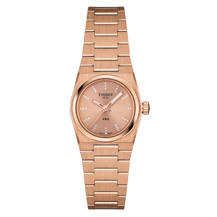 Tissot T-Classic PRX 25mm Ladies Watch Rose Luxury Watch Swiss Made High Precision Movement T1370103350600