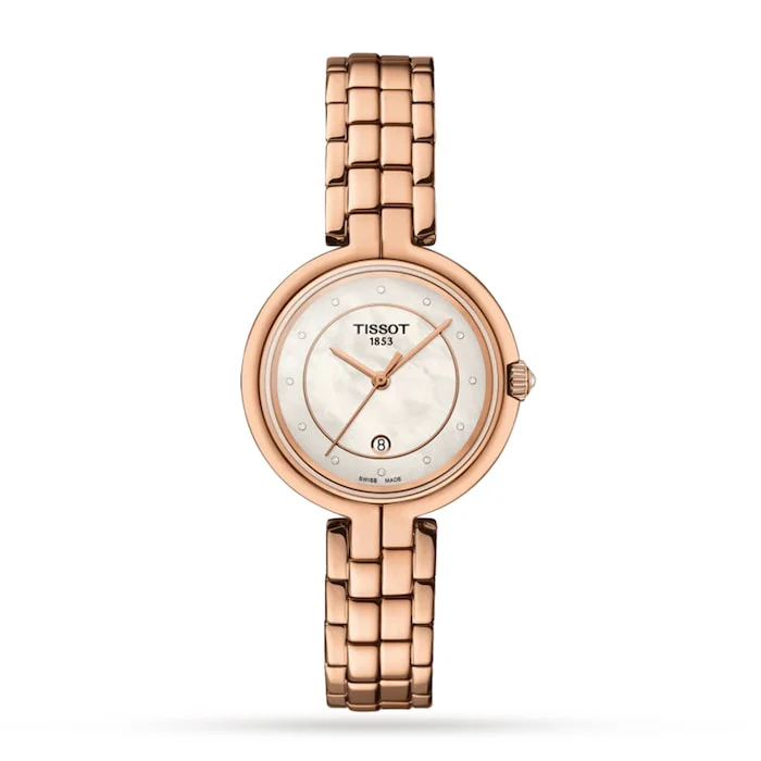 Tissot T-Trend Flamingo 30mm Ladies Watch Luxury Watch Swiss Made High Precision Movement T0942103311602
