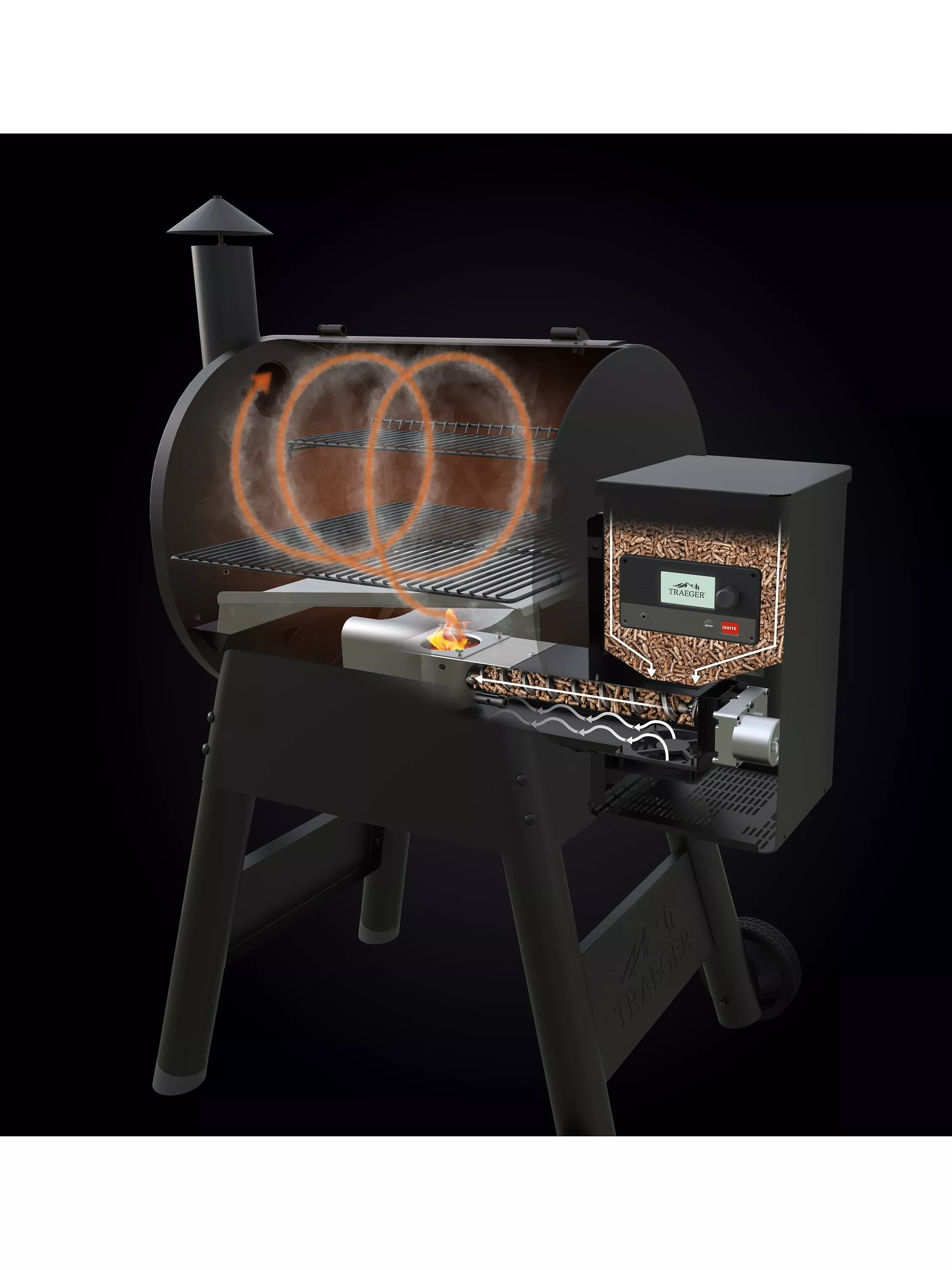 Traeger Pro D2 575 WiFi Connected Wood Pellet BBQ, Black - Image 4