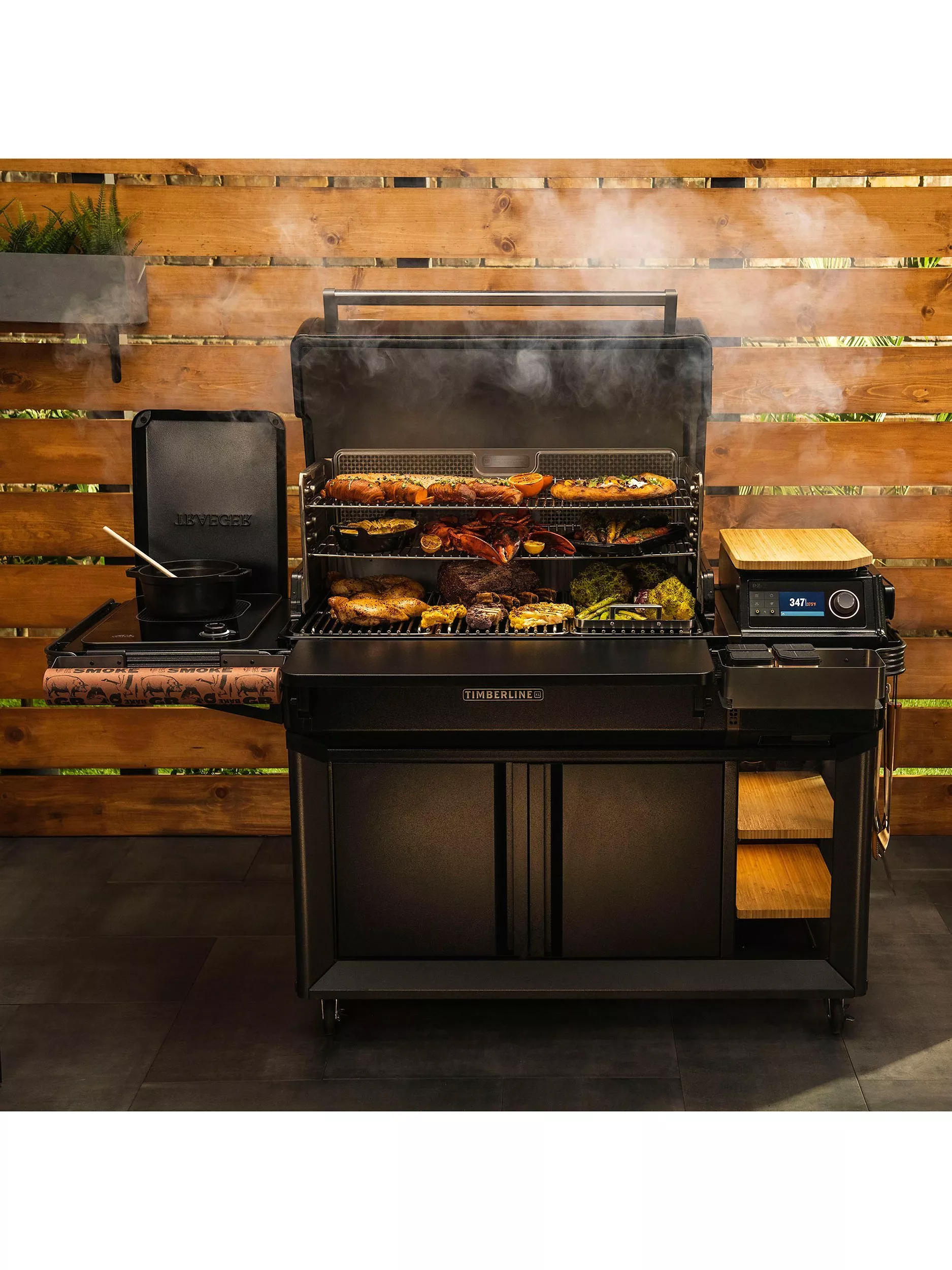 Traeger Timberline XL UK Wood Pellet Smart BBQ, Black - Image 3