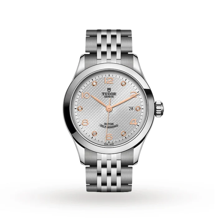 Tudor 1926 28mm Ladies Watch Steel Case Diamond-Set Silver Dial Luxury Watch Swiss Made M91350-0003